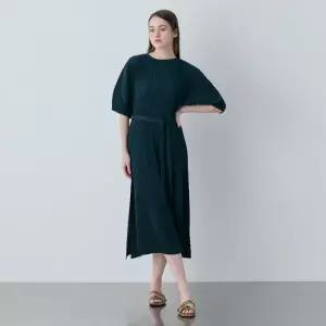 [바로도착][CJ단독][최초가 149 000]벨트 플리츠 롱 원피스