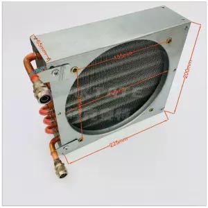 열교환기 농막 난방기 라디에이터 방열기 쿨러 비닐하우스 물콘 동관 모터