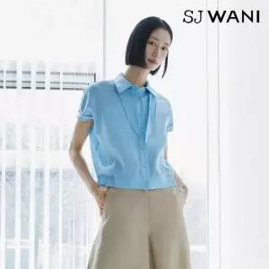 SJ와니 26SS 프렌치린넨 100 스카프 블라우스 1종
