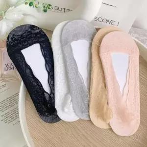 여성덧버선 미끄럼방지 레이스덧신 여성 여름 구두 양말 덧버선