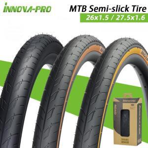 INNOVA-PRO 오리지널 MTB 세미 슬릭 타이어 26x1.5 27.5x1.6 접이식 타이어 레이스 MTB 자전거용 IA-2406/2