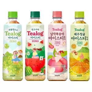 티로그 아이스티500ml 제로칼로리) 망고수박6+납작복숭아6+제주청귤6+애플청포도6