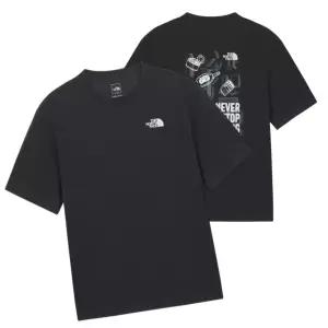 [매장판] 노스페이스 반팔티 데이캠퍼 남성 티셔츠 차콜 그레이 NT7US23A