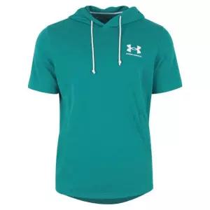 [언더아머]언더아머 남성 라이벌 테리 후드 반팔 티셔츠 1370396-722