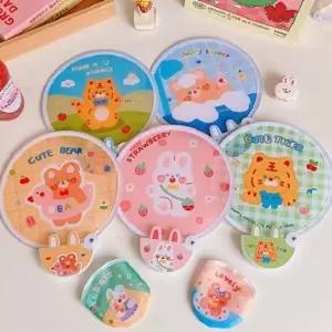 칼라부채 포켓부채 접이식 캐릭터 미니부채 여름 손부채 KK99