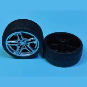 48mm 고무 바퀴 4개 미니카 자동차 제작 실험 만들기 부품 과학창의교구