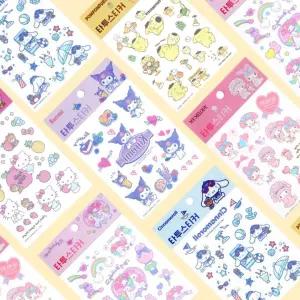 어린이 타투 스티커 6종 세트 판박이 쿠로미 날