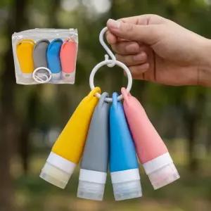 베넬라 여행용 실리콘 공병 휴대용 소분 용기 샴푸통 화장품 소분통 튜브 수영 헬스장 케이스