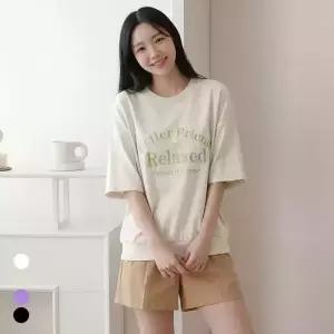 [올리비에스클로젯] 베러 레터링 반팔 맨투맨_O2604TS084B