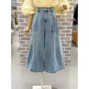 [레코브](신세계 사우스시티)9부 절개 와이드 데님팬츠 (LC41F6DP010X)