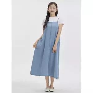 탑텐 TOPTEN 여성 데님 슬립 원피스_MSG2OO2302 MSG2OO2302 430981