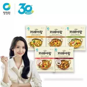 [청정원][청정원 30주년 특가] 카레여왕 108g 5종(마늘양파/버터/애플허니 외)6개 골라담기