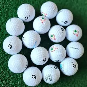 [B급] 브리지스톤 E12 스트레이트 3피스 B급 로스트볼 골프공 16개