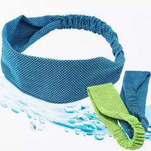 스포츠 헤어밴드 냉감 빠른 운동 쿨링 헤드 밴드 통기성 여름 활동 남녀공용 시원한 데일리 편안한 머리띠