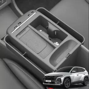 지파츠 더뉴 투싼 NX4 페이스리프트 무선충전패드 컵홀더 콘솔트레이 커버 친환경 실리콘 논슬립