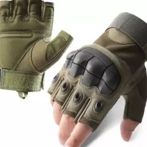 (올핀)밀리터리 아웃도어 장갑 너클 군용 반장갑 그린
