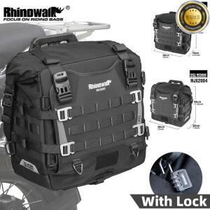 라이노워크 오토바이 사이드백 방수 20L 35L 퀵 릴리즈 새들 패니어 여행 가방 (BMW KTM용)