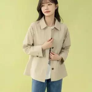 너스 바바리 하프 자켓 마담 미시 중년 여성 빅사이즈 40대 50대