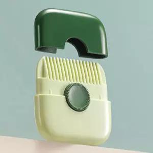 휴대용 셀프 커팅빗 브러쉬 뚜껑캡 헤어 앞머리 숱치기 손상모 제거 머리카락 양면 머리빗