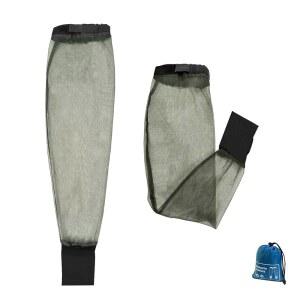 남쪽에서 동쪽으로 가는 고급 곤충 모기 소매, 2팩, 파리 및 벌레 방지 | 캠핑, 하이킹, 낚시, 정원 가꾸기, 사파리, 조절 가능한 팔 그물망, 캐리백 1개