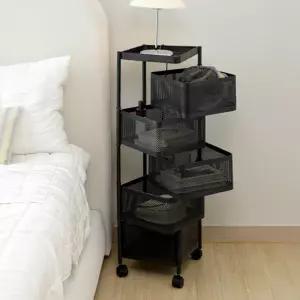 철제 5단 이동식 서랍 트롤리 수납함