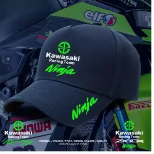 가와사키 레이싱 팀 야구 모자 자수 선 스크린 스냅 백 남성 여성 조정 가능한 야외 스포츠 힙합