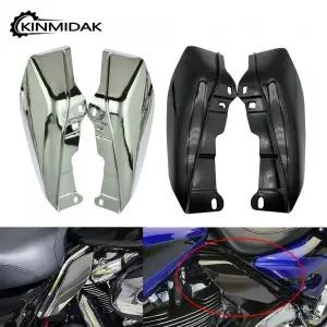 PCX윈드스크린 할리 여행용 일렉트라 스트리트 글라이드 CVO 울트라 킹 2009-2016 오토바이 열 실드 미드