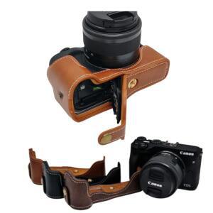 레트로 M3 카메라 케이스 캐논 호환호환 EOS PU 가죽 하프 바디 스킨 커버