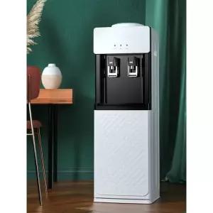 정수기 생수 기숙사 사무실 자취생 탕비실 물통형 더블푸시컵 디럭스 따뜻한물 냉온수기