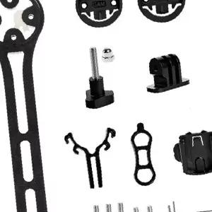 자전거 핸들바 액세서리 장착 키트 액션캠 라이트 속도계 호환 고정 브래킷 세트