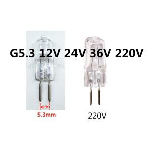 5PCS G5.3 12V 20W 35W 24V 36V 110V 220V 100W