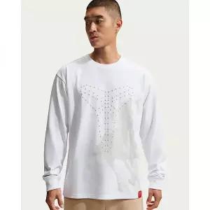 NIKE 코비 남성 드라이 핏 긴팔 농구 티셔츠 - 화이트 - IQ2373-100 2110276