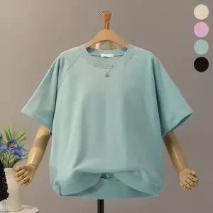 [모노시크] 리올로 심플 샌드 반팔 맨투맨_MNTG634