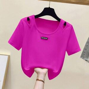 라인 사교 스포츠댄스 푸른 공연 연습 5087 반팔댄스복 여성 모던댄스 라인댄스 댄스옷