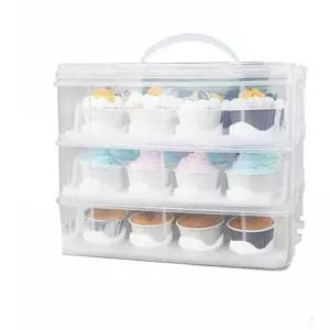 컵케이크 캐리어 디저트 이동상자 머핀 용기 박스 케이스 보관함