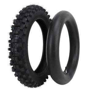 내부 튜브 타이어 3.00-12 80/100-12 오프로드 바이크 오토바이 미니 더트 바이크용 호환 밸브 포함 키트