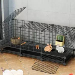 기니피그 하우스 실내 투명 케이지 사육세트 토끼 집 고슴도치 더치 철장