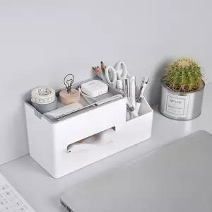 다기능 테이블 수납 티슈 케이스 펜 홀더/케이스/사각/휴지/뽑아쓰는키친/걸이/곽티슈/커버/넵킨통/핸드