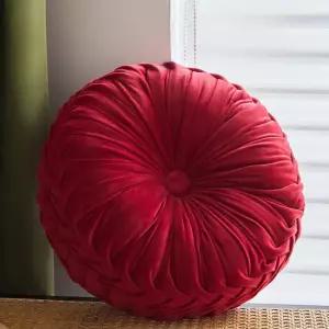 원형 소파 쿠션 쇼파 꽃모양 벨벳 핑크 인형 인테리어