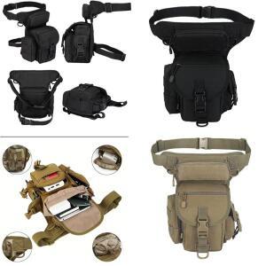 야외 다기능 허벅지 가방 하이킹 탐험용 호환 수납 도구 바이크 오토바이 라이딩 허리