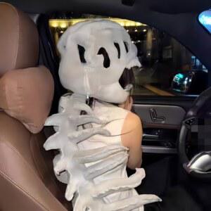 3d 현실적인 공룡 해골 의상 세트 머리 장식 프레 복장 플러시 를위한 창조적 선물