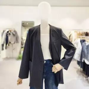 백화점 온앤온 이중 레이어드 노카라 자켓 NJW6SJ205