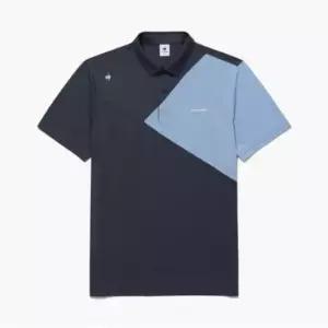 르꼬끄골프반팔티 KQF GQ221MTS59-CHCL 남성 컬러 블럭 폴로 티셔츠 CHARCOAL