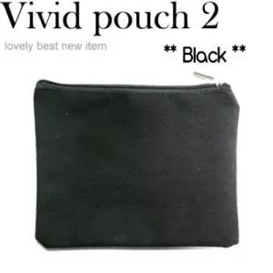 비비드 무지 블랙 파우치 파우치 화장품파우치 가방 미니백