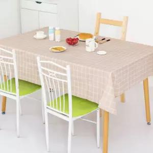 (튼튼)격자방수테이블커버 오렌지 체크 테이블보 XL식탁보 8인 북유럽 테이블천 빈티지 일회용 빈티지보