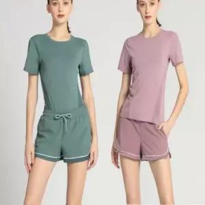 여성 헬스복 홈트 운동복 반팔 3부 반바지 상하의세트