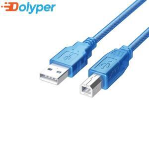 고속 투명 블루 USB 2.0 A 타단자 수-B 수 3D 프린터 케이블 코드 허브용 쇼츠 0.5M 3M