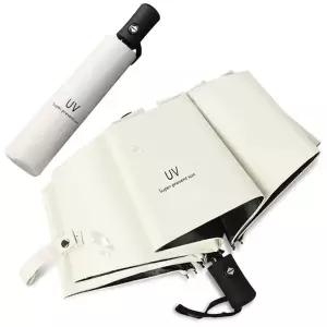 (라이트 그레이) 자외선 차단 접이식 자동 암막 우산 양산/우양산/튼튼/가벼운/삼단/휴대용/예쁜/이쁜