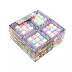 ( )플유 파스텔 9구 딸깍이 키링 1박스 8개입 키보드 키캡 테트리스 피젯토이 신기한 손 장난감