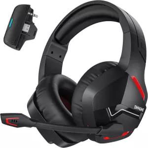 바이눈 Xbox 시리즈 X/S용 무선 게이밍 헤드셋 One 120H 초장기 배터리 노이즈 캔슬링 마이크가 장착된